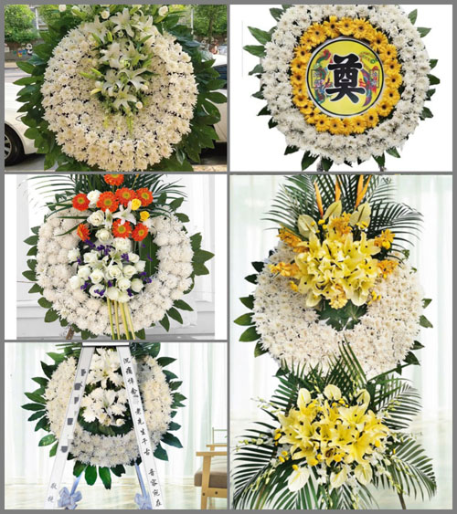 安徽六安市金寨县关庙乡墨园村花圈速递